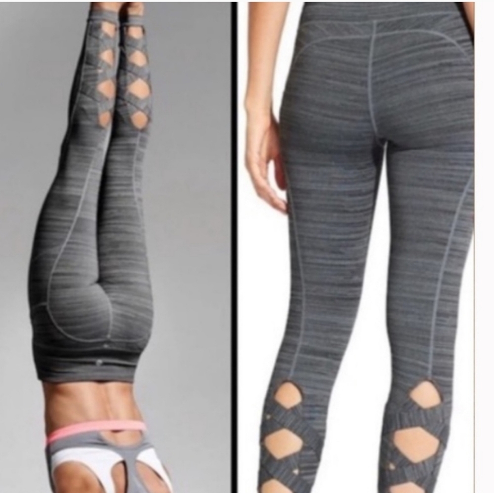 Athleta Spacedye Cut Out Chat Tight Leggings